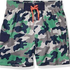Spotted Zebra Boys Camouflage Drawstring Waist Swim Shorts Size Sm 6/7 NWOT